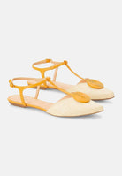 Mangará Acerola Women's Sandales - Natural Raffia - Leather details