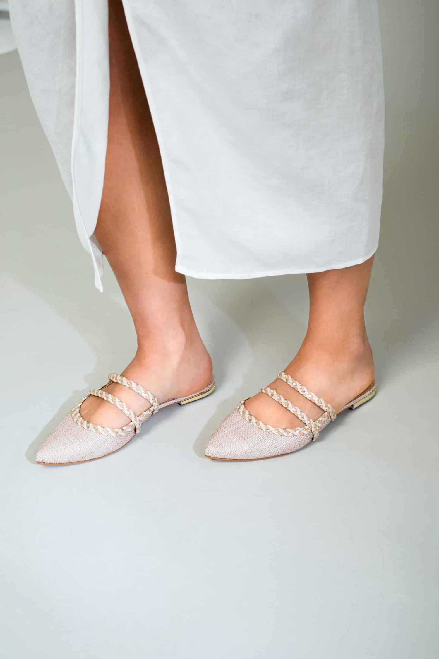 Mangará Amburana Women's Mules - Beige