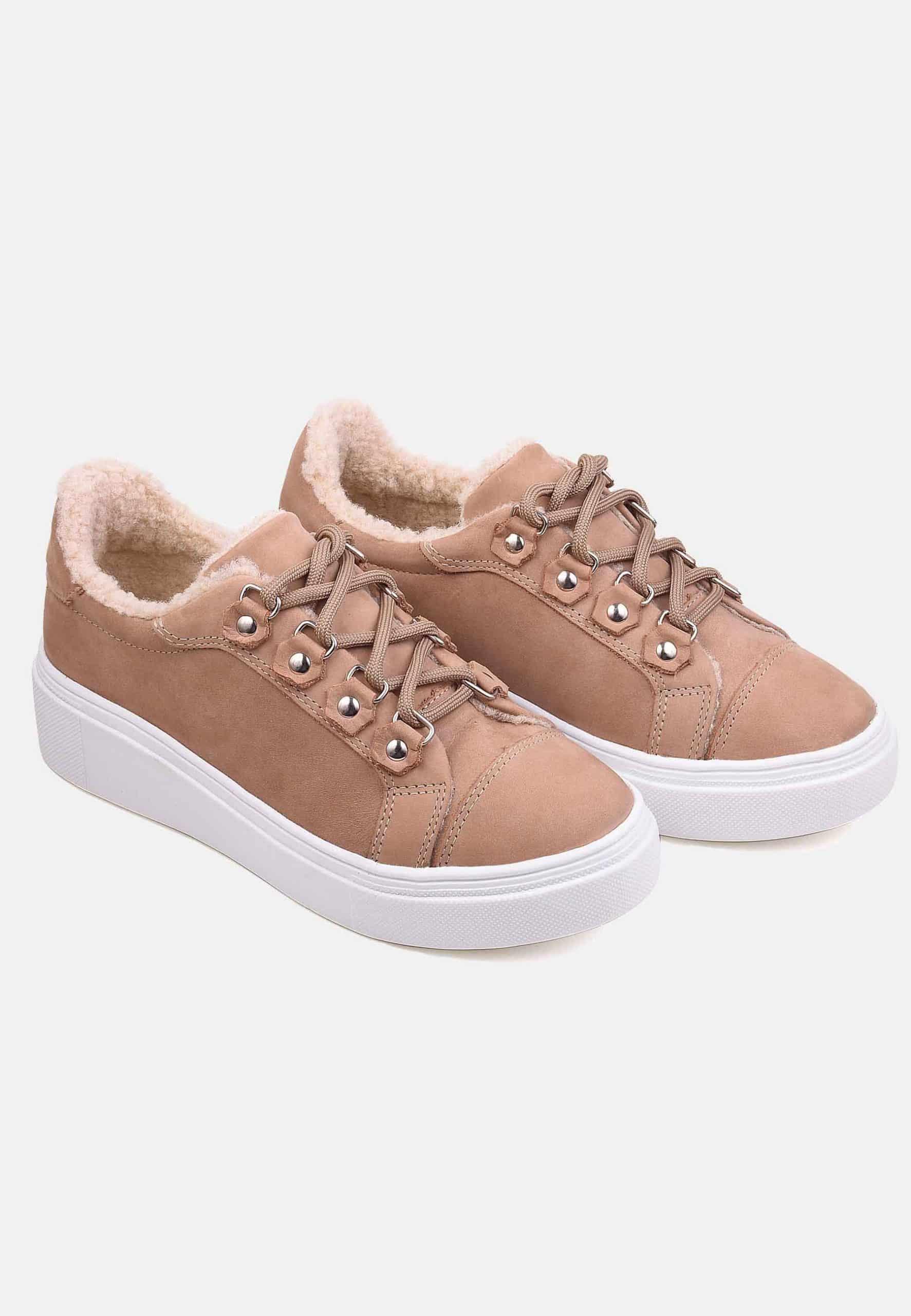 Mangará Araucária Women's Winter Sneakers - Suede - With Shearling