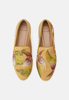 Mangará Canela Women's Loafers - Leather - Handmade - Embroidery