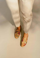 Mangará Canela Women's Loafers - Leather - Handmade - Embroidery