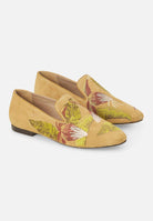 Mangará Canela Women's Loafers - Leather - Handmade - Embroidery