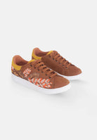 Mangará Women's Sneakers embroidery suede- Handmade