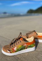 Mangará Women's Sneakers embroidery suede- Handmade