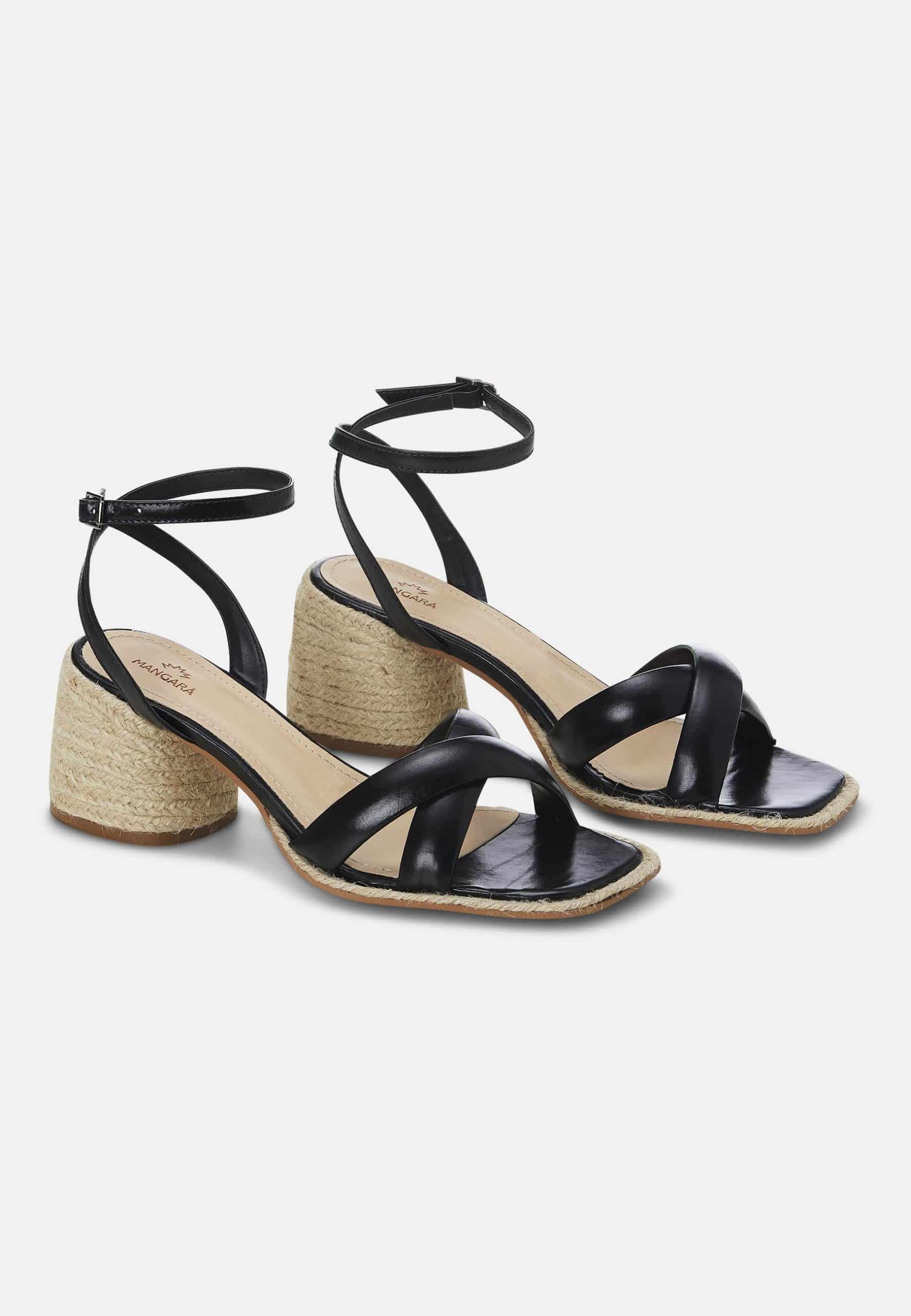 Mangará Marica Women's Sandales Natural Raffia and Leather